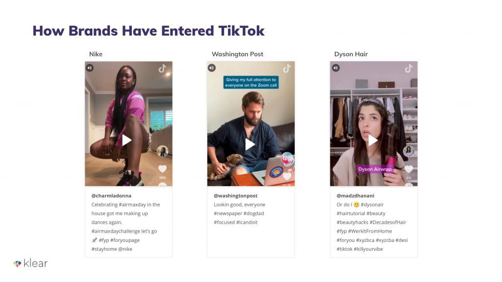 cac thuong hieu bat dau gia nhap tiktok