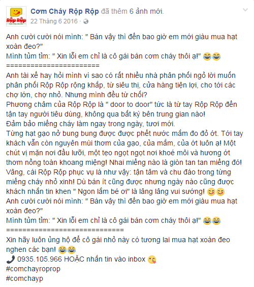 mẫu bài viết quảng cáo hay 01
