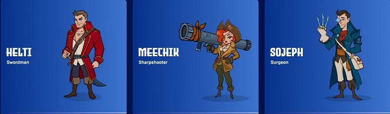 Mỗi thuỷ thủ trong Piratera đều có một Skill khác nhau