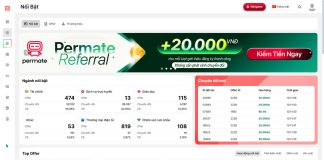 Permate nền tảng tiếp thị liên kết mới? Người chơi top 1 sau 2 ngày, đạt mốc hoa hồng 40 triệu