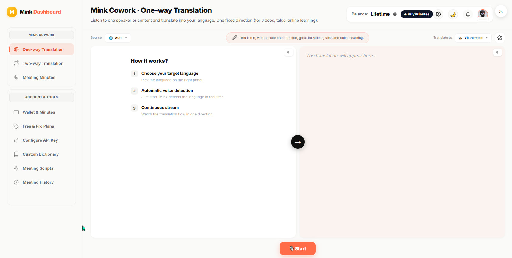 Mink Translate dịch từ Video, Meeting hỗ trợ 100+ ngôn ngữ, tốc độ tức thì 5 Mink Translate dịch từ Video, Meeting hỗ trợ 100+ ngôn ngữ, tốc độ tức thì